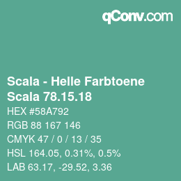 颜色代码: Scala - Helle Farbtoene - Scala 78.15.18 | qconv.com