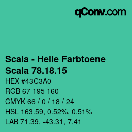 颜色代码: Scala - Helle Farbtoene - Scala 78.18.15 | qconv.com
