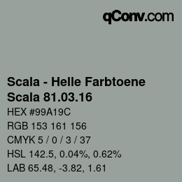颜色代码: Scala - Helle Farbtoene - Scala 81.03.16 | qconv.com