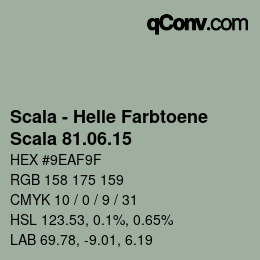 颜色代码: Scala - Helle Farbtoene - Scala 81.06.15 | qconv.com