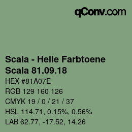 颜色代码: Scala - Helle Farbtoene - Scala 81.09.18 | qconv.com