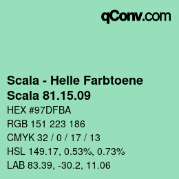 颜色代码: Scala - Helle Farbtoene - Scala 81.15.09 | qconv.com