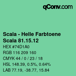 颜色代码: Scala - Helle Farbtoene - Scala 81.15.12 | qconv.com