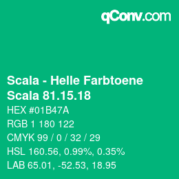 颜色代码: Scala - Helle Farbtoene - Scala 81.15.18 | qconv.com