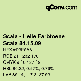 颜色代码: Scala - Helle Farbtoene - Scala 84.15.09 | qconv.com