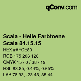 颜色代码: Scala - Helle Farbtoene - Scala 84.15.15 | qconv.com