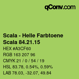 颜色代码: Scala - Helle Farbtoene - Scala 84.21.15 | qconv.com