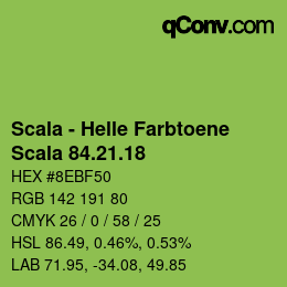 Farbcode: Scala - Helle Farbtoene - Scala 84.21.18 | qconv.com