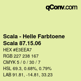 颜色代码: Scala - Helle Farbtoene - Scala 87.15.06 | qconv.com