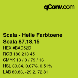 颜色代码: Scala - Helle Farbtoene - Scala 87.18.15 | qconv.com