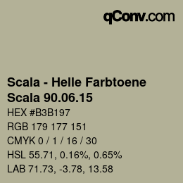 颜色代码: Scala - Helle Farbtoene - Scala 90.06.15 | qconv.com