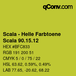 颜色代码: Scala - Helle Farbtoene - Scala 90.15.12 | qconv.com