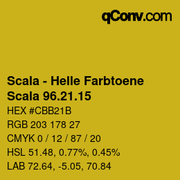 颜色代码: Scala - Helle Farbtoene - Scala 96.21.15 | qconv.com