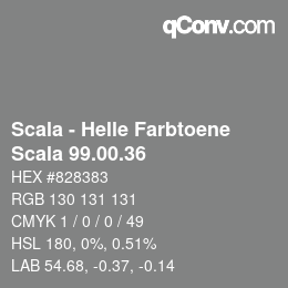 颜色代码: Scala - Helle Farbtoene - Scala 99.00.36 | qconv.com