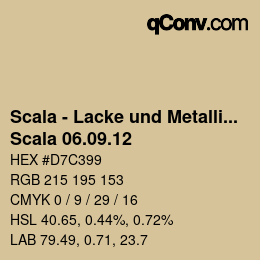 颜色代码: Scala - Lacke und Metallics - Scala 06.09.12 | qconv.com