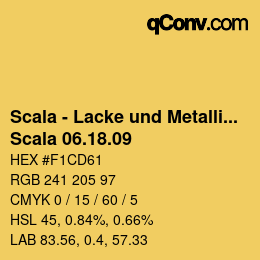 颜色代码: Scala - Lacke und Metallics - Scala 06.18.09 | qconv.com
