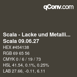 颜色代码: Scala - Lacke und Metallics - Scala 09.06.27 | qconv.com