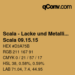颜色代码: Scala - Lacke und Metallics - Scala 09.15.15 | qconv.com