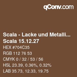 颜色代码: Scala - Lacke und Metallics - Scala 15.12.27 | qconv.com