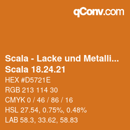 颜色代码: Scala - Lacke und Metallics - Scala 18.24.21 | qconv.com