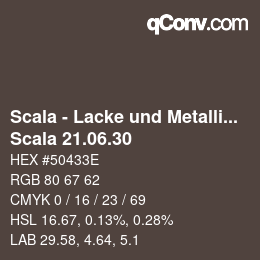 颜色代码: Scala - Lacke und Metallics - Scala 21.06.30 | qconv.com