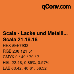 颜色代码: Scala - Lacke und Metallics - Scala 21.18.18 | qconv.com