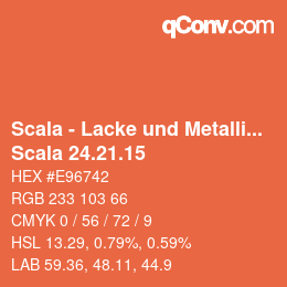 颜色代码: Scala - Lacke und Metallics - Scala 24.21.15 | qconv.com