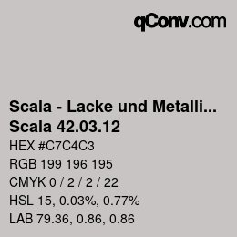 颜色代码: Scala - Lacke und Metallics - Scala 42.03.12 | qconv.com