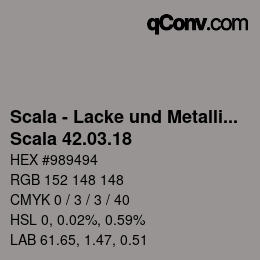 颜色代码: Scala - Lacke und Metallics - Scala 42.03.18 | qconv.com