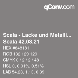 颜色代码: Scala - Lacke und Metallics - Scala 42.03.21 | qconv.com