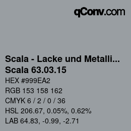 颜色代码: Scala - Lacke und Metallics - Scala 63.03.15 | qconv.com