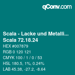 颜色代码: Scala - Lacke und Metallics - Scala 72.18.24 | qconv.com