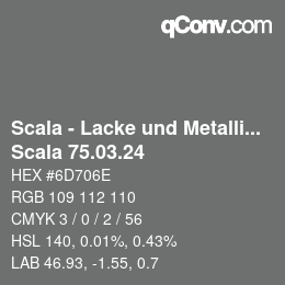 颜色代码: Scala - Lacke und Metallics - Scala 75.03.24 | qconv.com