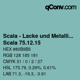 颜色代码: Scala - Lacke und Metallics - Scala 75.12.15 | qconv.com
