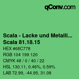 颜色代码: Scala - Lacke und Metallics - Scala 81.18.15 | qconv.com