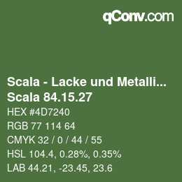 颜色代码: Scala - Lacke und Metallics - Scala 84.15.27 | qconv.com
