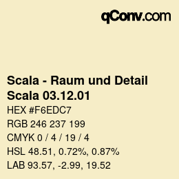 カラーコード: Scala - Raum und Detail - Scala 03.12.01 | qconv.com