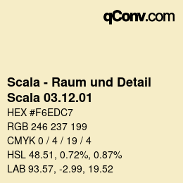 Farbcode: Scala - Raum und Detail - Scala 03.12.01 | qconv.com