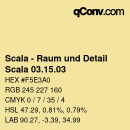 颜色代码: Scala - Raum und Detail - Scala 03.15.03 | qconv.com