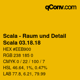 カラーコード: Scala - Raum und Detail - Scala 03.18.18 | qconv.com