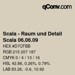 颜色代码: Scala - Raum und Detail - Scala 06.06.09 | qconv.com