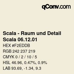 Código de color: Scala - Raum und Detail - Scala 06.12.01 | qconv.com