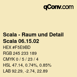 颜色代码: Scala - Raum und Detail - Scala 06.15.02 | qconv.com