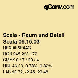 颜色代码: Scala - Raum und Detail - Scala 06.15.03 | qconv.com