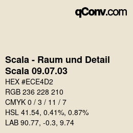 颜色代码: Scala - Raum und Detail - Scala 09.07.03 | qconv.com