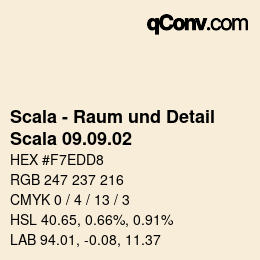 颜色代码: Scala - Raum und Detail - Scala 09.09.02 | qconv.com