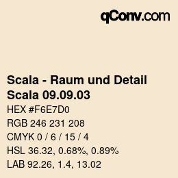 颜色代码: Scala - Raum und Detail - Scala 09.09.03 | qconv.com