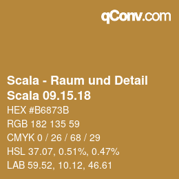 Código de color: Scala - Raum und Detail - Scala 09.15.18 | qconv.com