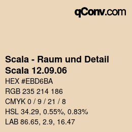 Código de color: Scala - Raum und Detail - Scala 12.09.06 | qconv.com