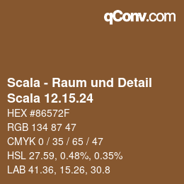 颜色代码: Scala - Raum und Detail - Scala 12.15.24 | qconv.com